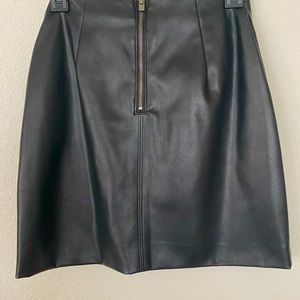 HOLLISTER Leather Skirt Ultra High Rise Size S
